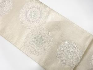 アンティーク　華文模様織り出し袋帯(材料)